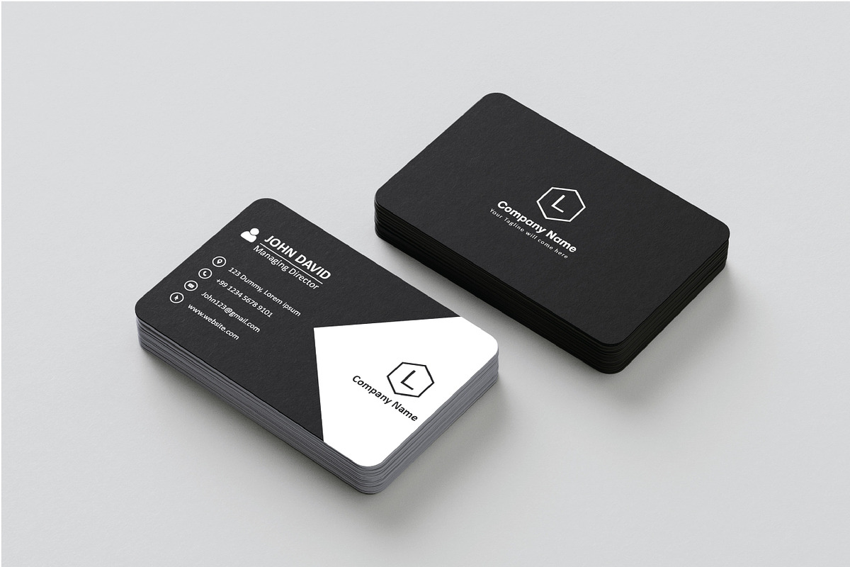 Minimal & Clean Business card, a Business Card Template by NimraAmjad