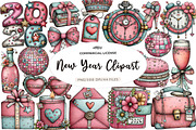 Happy New Year Clipart, an Illustration by CreationArt (Thumbnail 1 of 7)