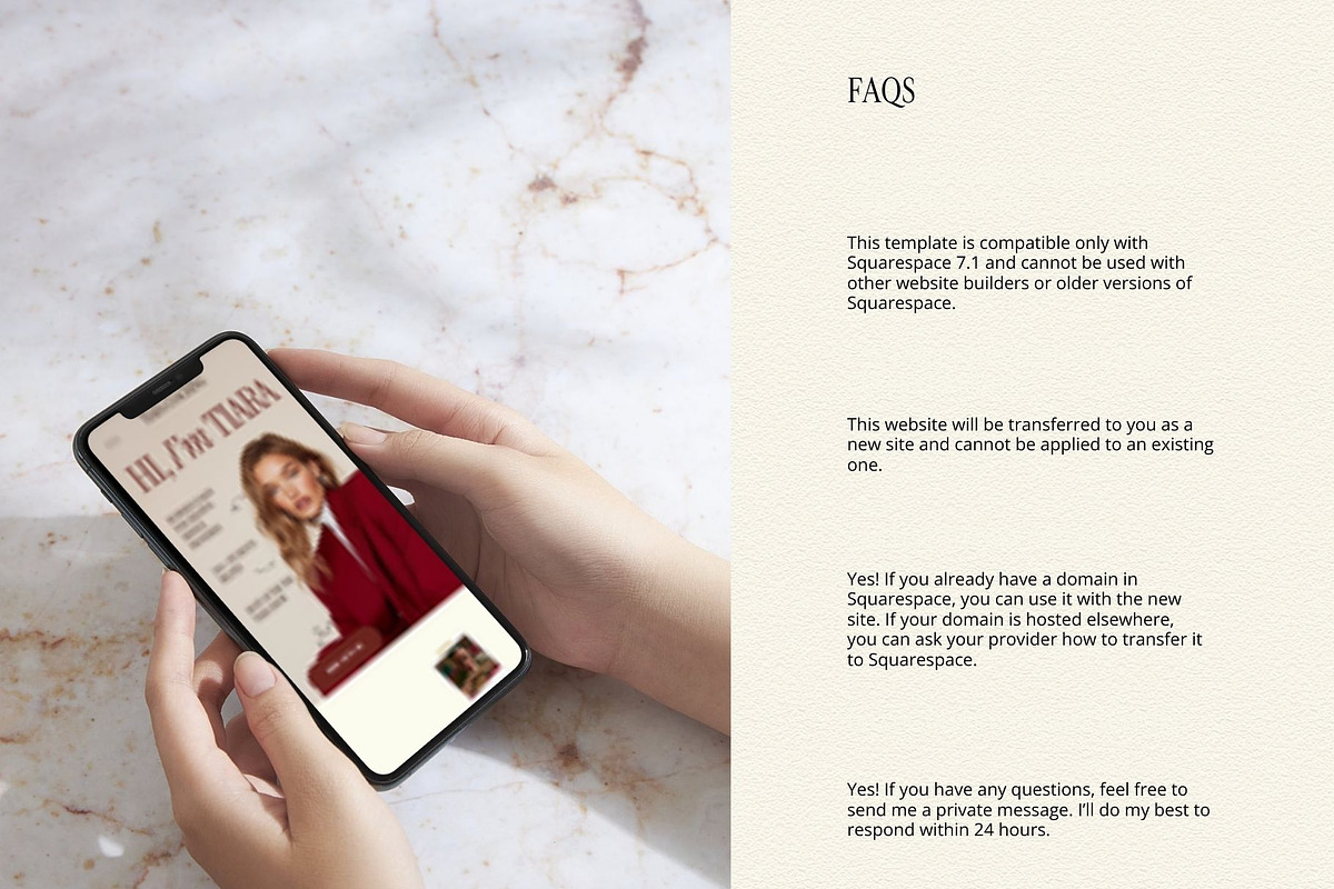 Red Squarespace Template for coaches, a Squarespace Template by Row Creative (Photo 9 of 10)