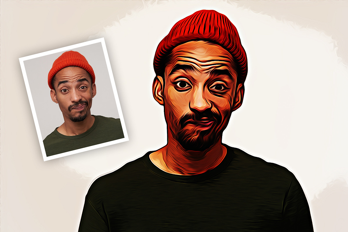 Cartoon Oil Painting, an Action Add-On by DesignCave (Photo 3 of 5)
