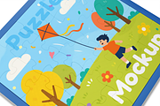 Kids_Puzzle_Mockup, a Merchandise Mockup by DSNA Mockup (Thumbnail 4 of 5)