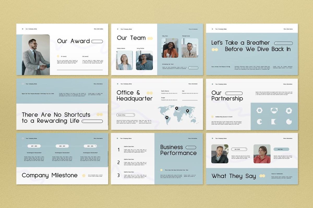 White Creative Company Google Slide, a Presentation Template by graphicook (Photo 3 of 4)