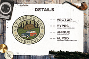 Retro Camp Road Trip Badge Kit, a Branding & Logo Template by JeksonGraphics (Thumbnail 2 of 10)