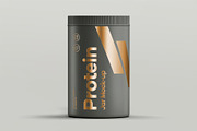 Protein Tall Jar Mock-up, a Packaging Mockup by zippypixelstudio (Thumbnail 5 of 12)