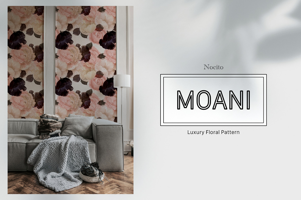 Moani, Floral Luxury Pattern, a Pattern Graphic by Nocito Design