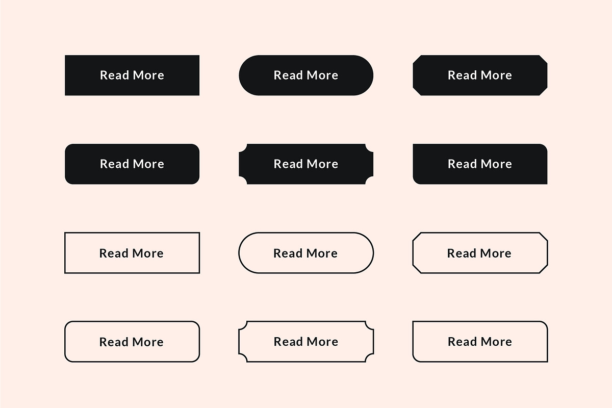Clean Flat Buttons Set, a Templates & Theme by Shaheer Altaf