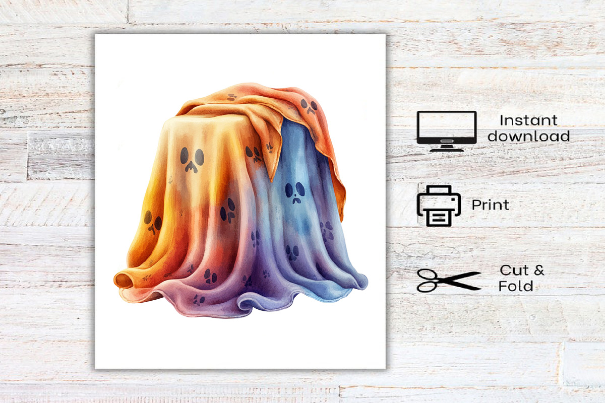 Watercolor Creepy and Cozy Halloween, an Illustration by Canvas Craft (Photo 8 of 8)