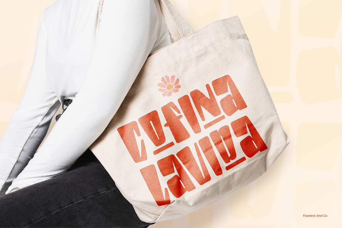 Trazen - Funky Retro Display Font, a Sans Serif Font by Flawless And Co (Photo 4 of 10)