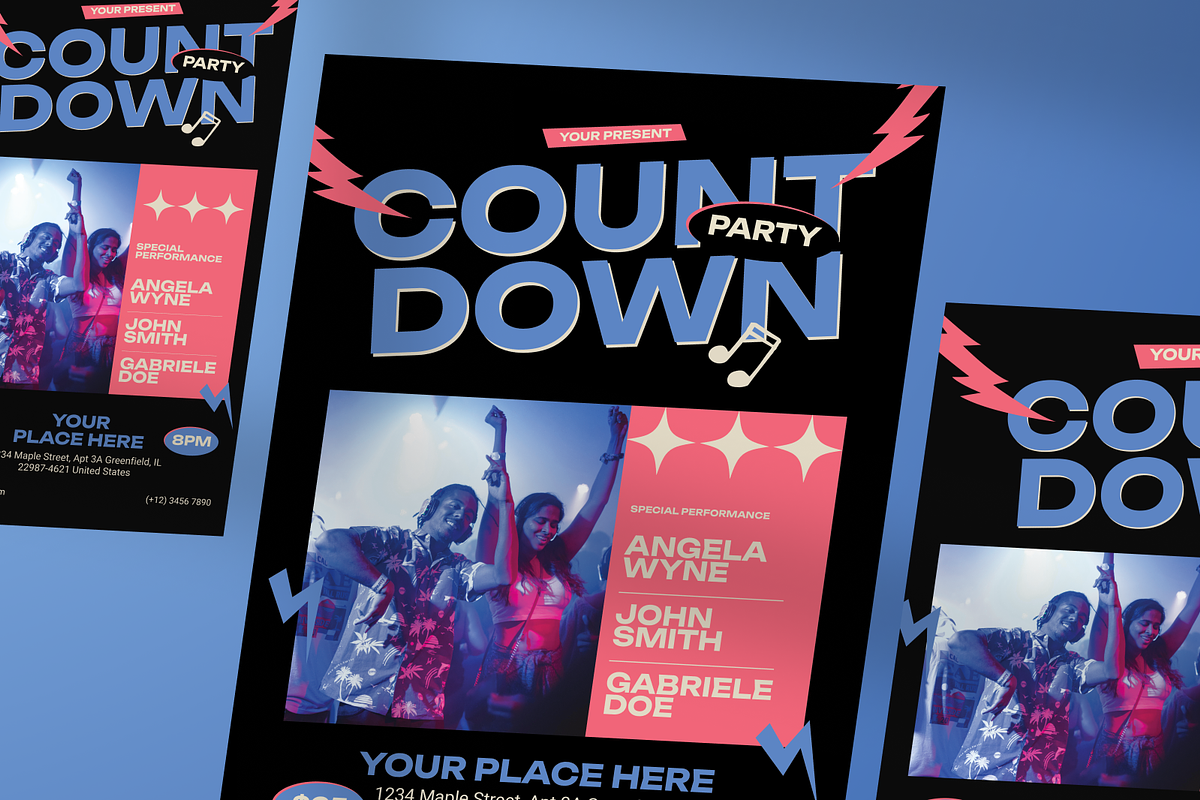 Music Party Flyer, a Flyer Template by Annora Studio (Photo 5 of 6)