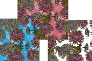 Chrysanthemum Maximalist Floral, a Pattern Graphic by NayaChu (Thumbnail 5 of 9)