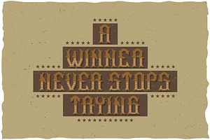 Bourbon Vintage Label Typeface