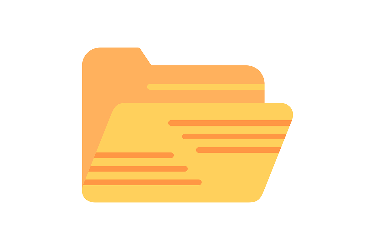 Folders Flat Icon, a Duotone Icon by Pexelpy (Photo 2 of 2)