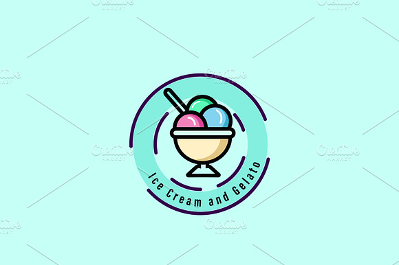Gelateria Ice Cream Logo Design preview 3