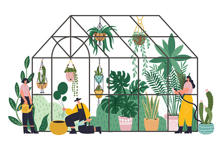 People working in planting, a Graphic by winwin.art