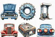 Car Mechanic Clipart, an Illustration by Craft Nest (Thumbnail 3 of 6)