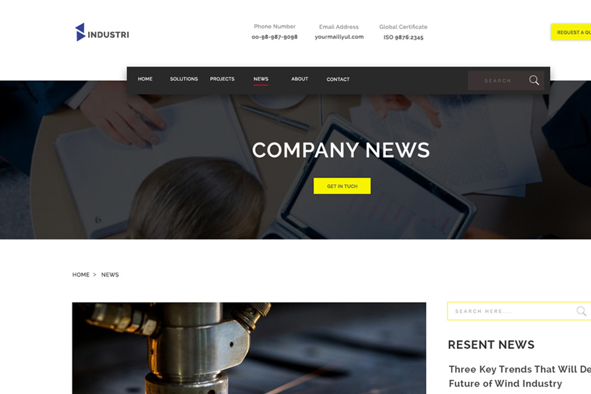 Construction HTML5 Template 50% off, a Websites & App Template by Design_Space (Photo 2 of 8)