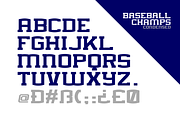 BASEBALL CHAMPS FONT FAMILY, a Slab Serif Font by Alphabet Agency (Thumbnail 6 of 12)