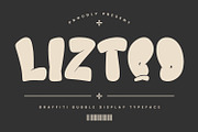 Liztoo Graffiti Bubble Display Font, a Handwritten Font by Maulana Creative (Thumbnail 1 of 7)