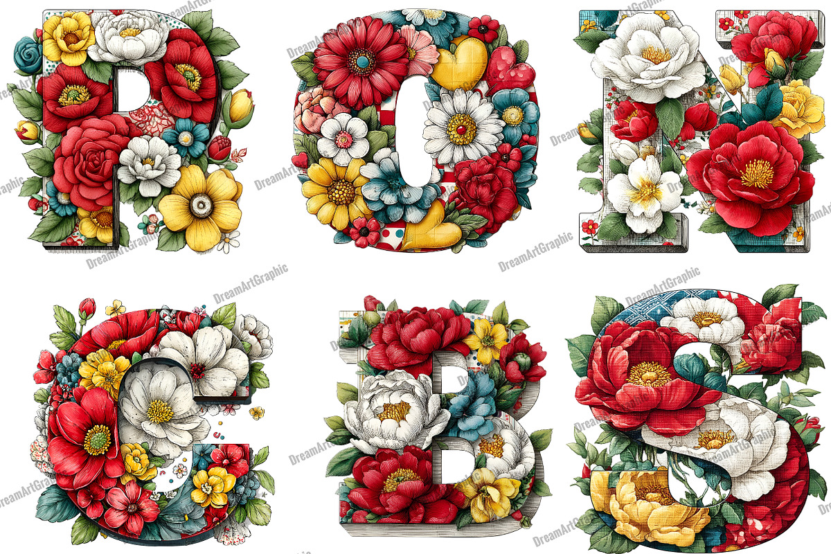 Wedding Alphabet Clipart Bundle, an Illustration by DreamArtGraphic (Photo 2 of 4)