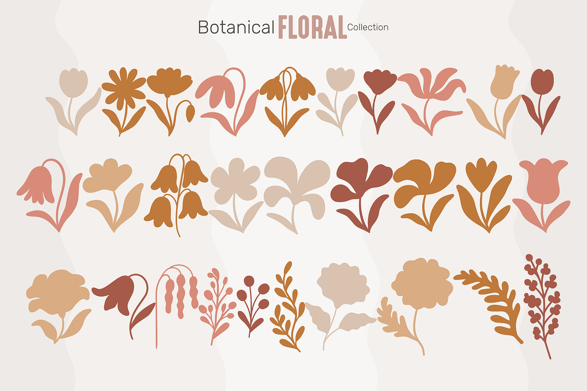 Botanical Floral Collection, an Object Graphic by moja doodle (Photo 6 of 11)