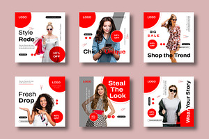 Chic Trends Fashion Social Media, a Social Media Template by MightyDesign