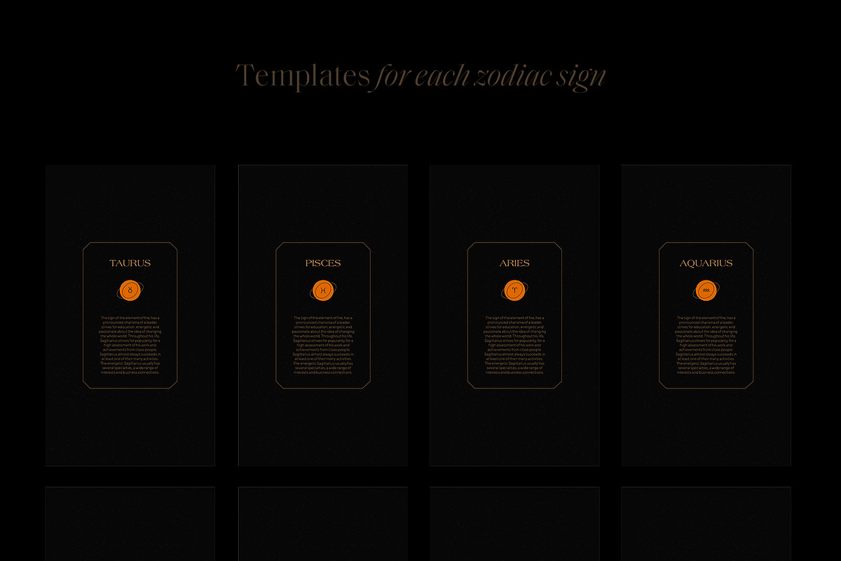 Astra Zodiac Instagram Templates, a Social Media Template by BlancheStudio (Photo 9 of 11)