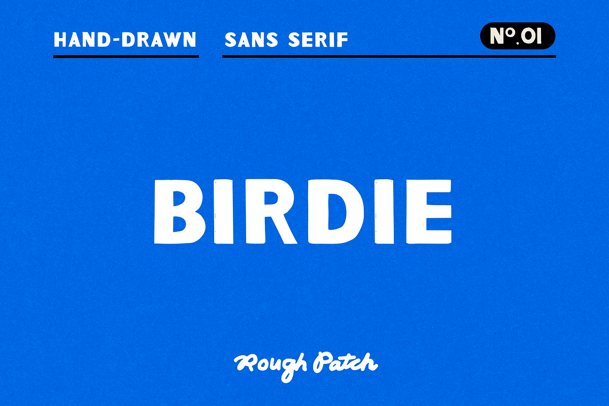 Birdie | Hand Drawn Sans Serif, a Sans Serif Font by Rough Patch Studio (Photo 1 of 7)