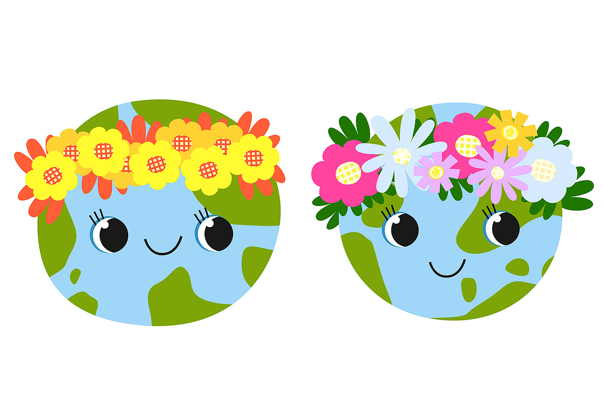 Cute Earth Day Clipart Set: Kawaii, an Object Illustration by the_myro (Photo 5 of 9)