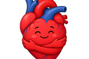 Cute anatomical heart character, an Object Illustration by ZinetroN (Thumbnail 2 of 3)