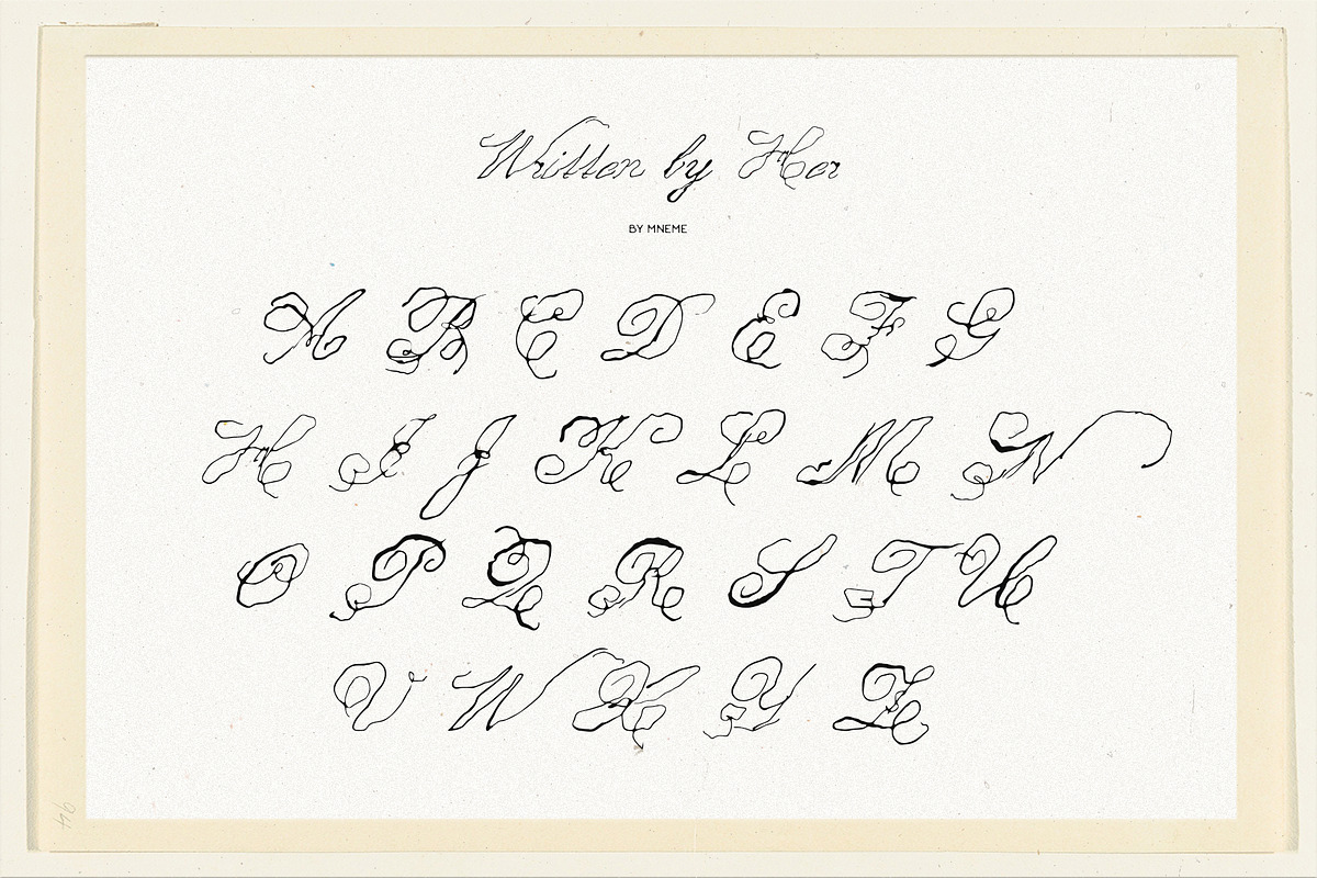 Written by Her: Handwritten Script, a Handwritten Font by Mneme (Photo 8 of 10)