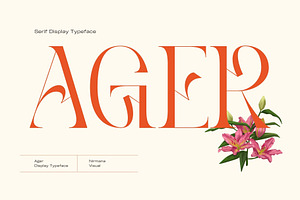 Ager - Display Serif