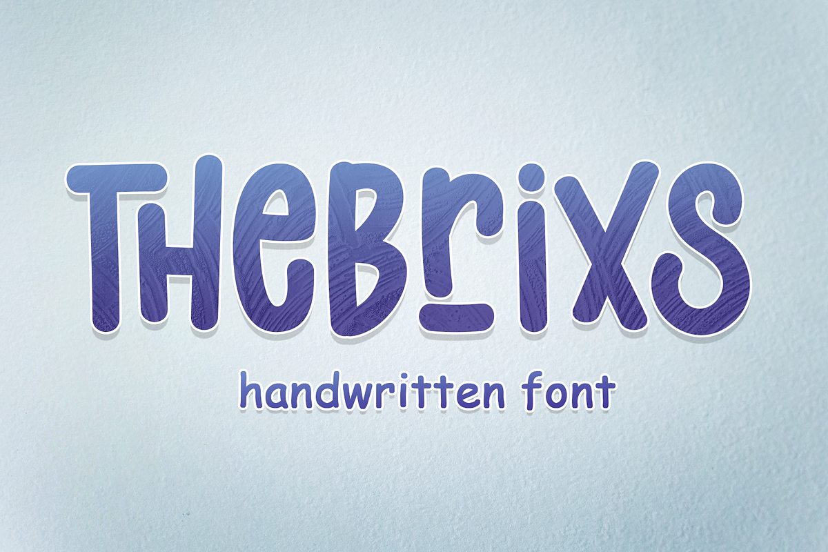 Thebrixs - Handwritten Font, a Symbol Font by ivan_artnivora (Photo 5 of 5)