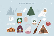 Magic - flat vector set, a Seasonal Illustration by yabluko_draws (Thumbnail 3 of 8)