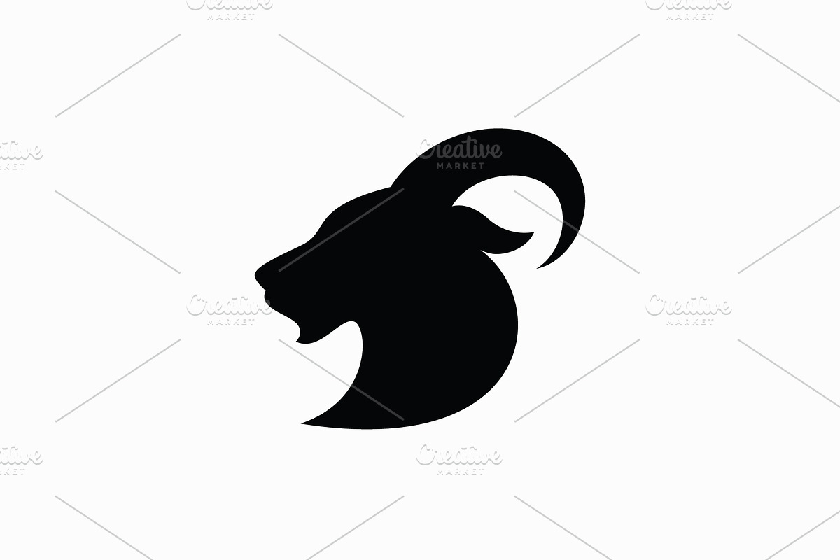 Goat Logo Template vector icon, a Graphic by T.Vooka (Photo 1 of 3)