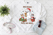 Funny Christmas Dogs PNG, an Illustration by Craft Nest (Thumbnail 4 of 6)