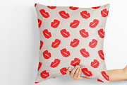 Red Lipstick Seamless Pattern, a Pattern Graphic by Bonfloret Studio (Thumbnail 2 of 3)