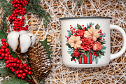 Watercolor Christmas Flowers, a Decorative Illustration by ElenazlataArt (Thumbnail 4 of 5)