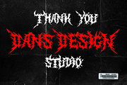 MordeR Metal Horror Font, a Blackletter Font by dansdesign (Thumbnail 6 of 6)
