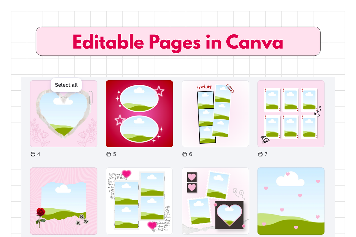 Couple Photo Book Canva Template, a Magazine Template by PLANETSEL (Photo 10 of 10)