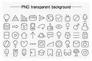 Web User Interface Icons Set, an Outline Icon by Designfour (Thumbnail 2 of 7)