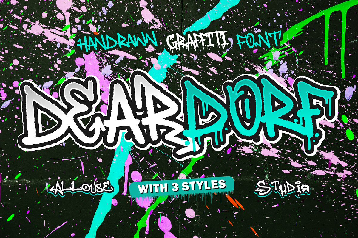 Deardorf Font, a Script Font by Allouse Studio (Photo 1 of 10)