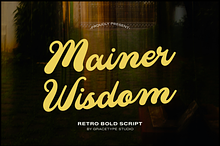 Mainer Wisdom | Retro Bold Script