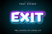 40 Neon text effect editable, a Plug-in Add-On by Aglonemadesign (Thumbnail 9 of 20)