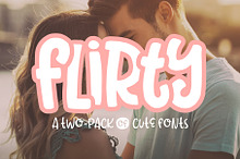 Flirty Font 2-pack