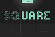Onska - A Polygonal Display Font, a Font by nordicworker (Thumbnail 2 of 9)