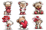 Valentine Cat Clipart, an Illustration by Pixels.Craft (Thumbnail 4 of 5)
