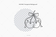 Hand Drawn Coquette Cherry Clipart, a Decorative Illustration by Victoruler (Thumbnail 4 of 5)