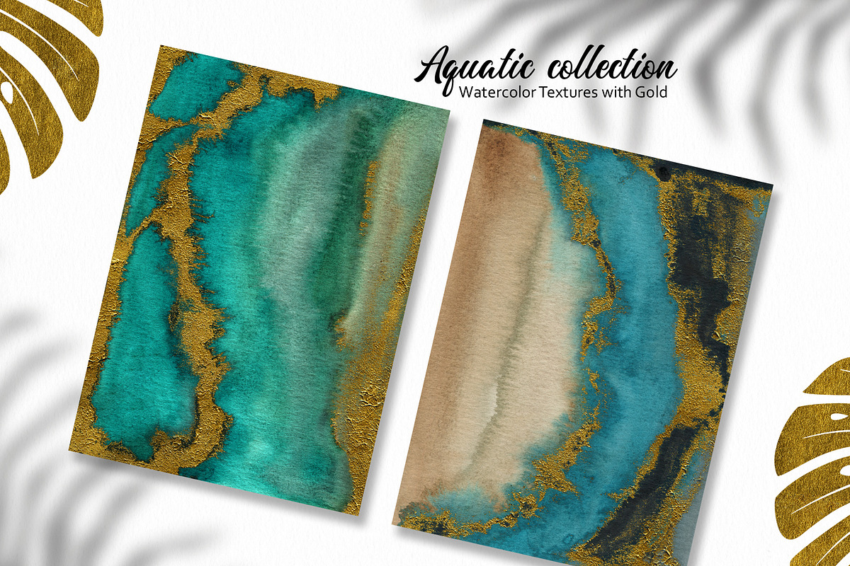 Aquatic Watercolor Textures, a Texture Graphic by Marmoris.Arts (Photo 9 of 12)