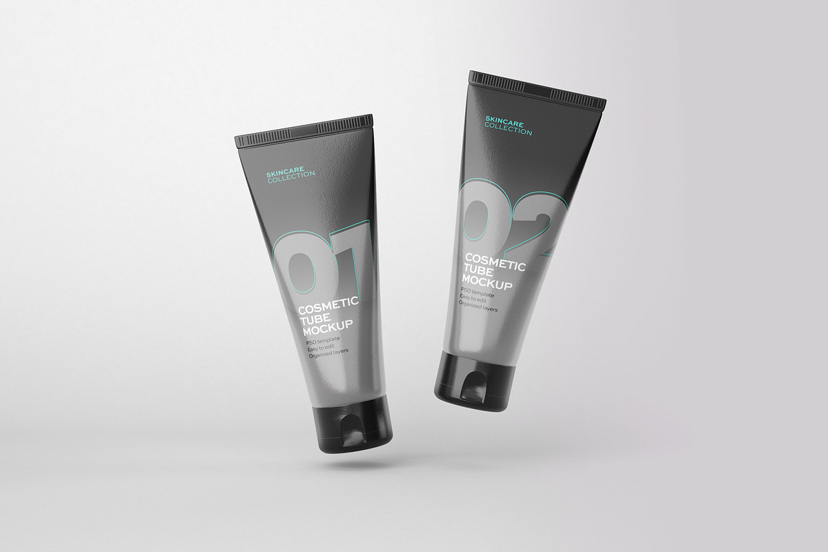 Cosmetics Mockup Set | Tube and Jar, a Cups & Container Mockup by Deeplab (Photo 8 of 16)