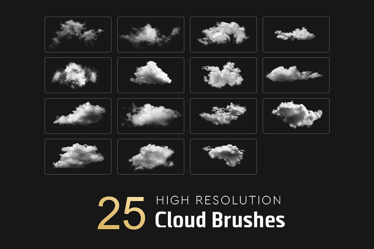 Cloud Photoshop Brushes, a Brush Add-On by Mohamed Saber (Photo 2 of 4)